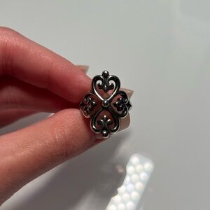 James Avery Adorned hearts ring